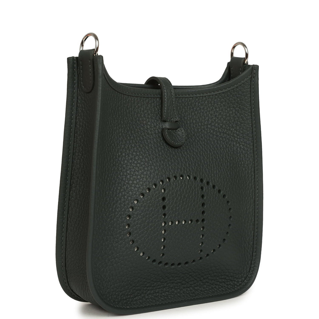 Hermes Evelyne TPM Vert Mangrove Clemence Palladium Hardware