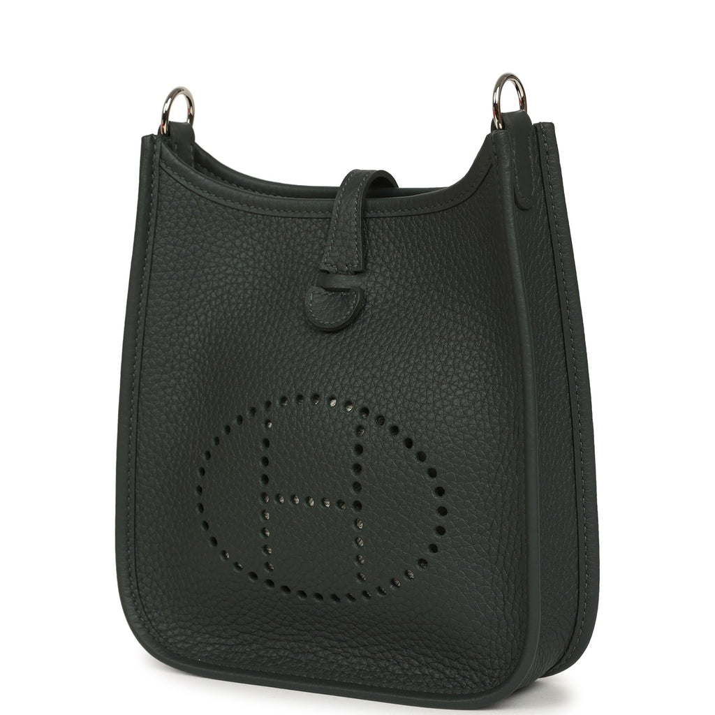 Hermes Evelyne TPM Vert Mangrove Clemence Palladium Hardware