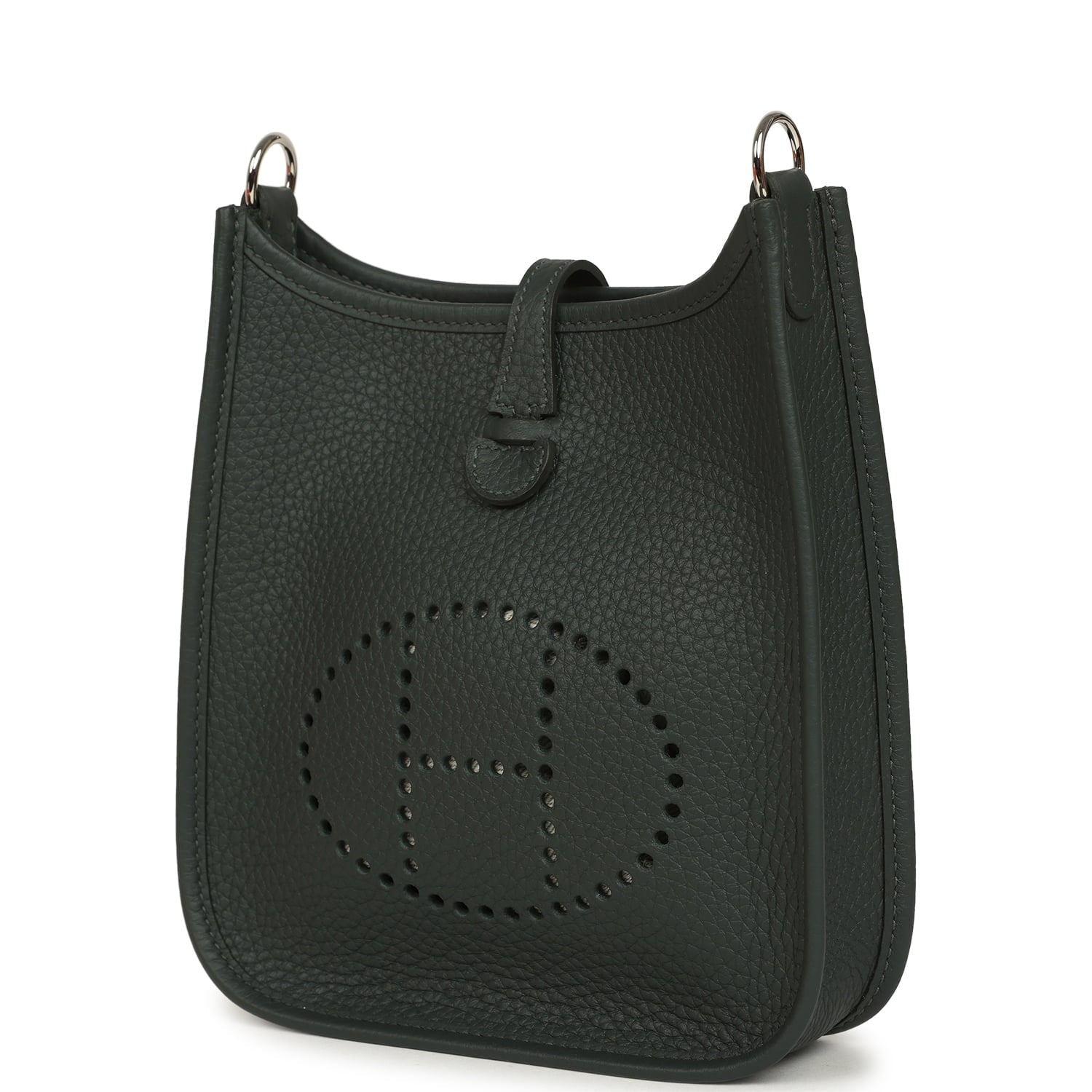 Hermes Evelyne TPM Vert Mangrove Clemence Palladium Hardware