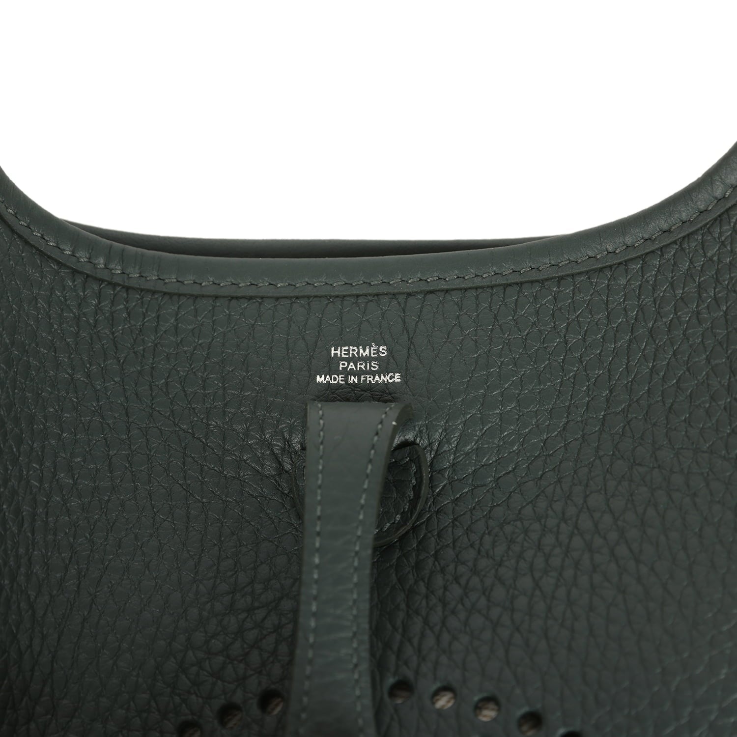 Hermes Evelyne TPM Vert Mangrove Clemence Palladium Hardware