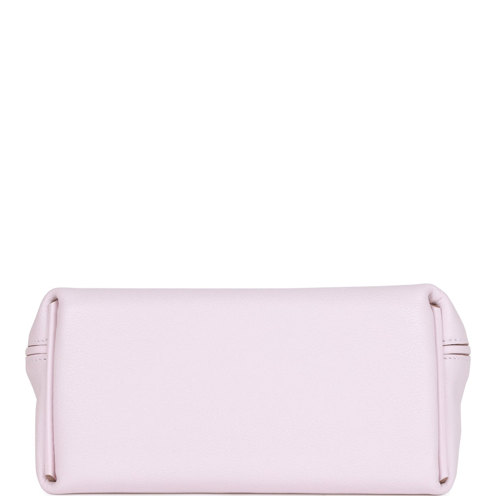 Hermes Mini 24/24 Bag Mauve Pale Verso Evercolor and Swift Palladium Hardware