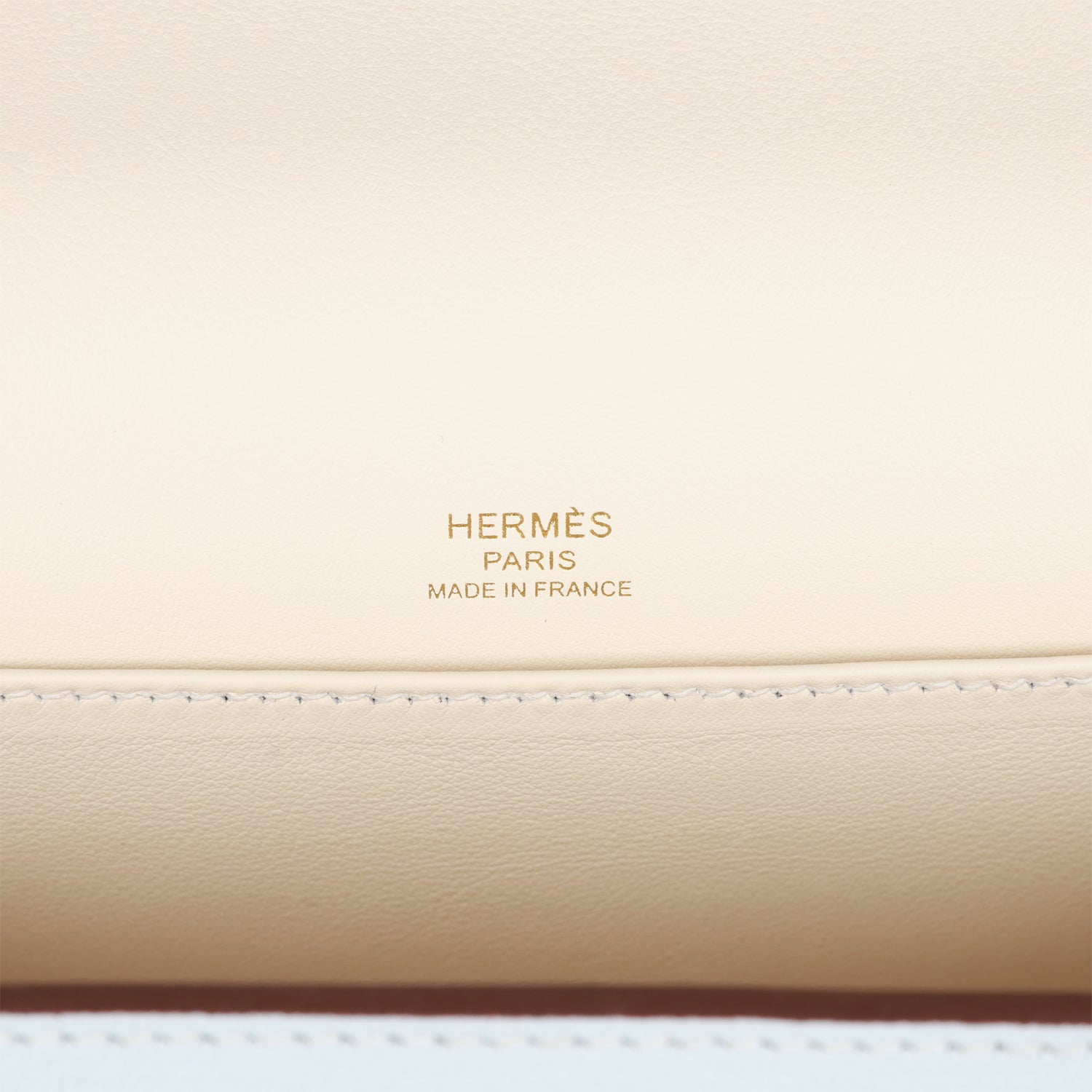 Hermes Geta Bleu Brume Verso Chevre Gold Hardware