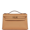 Hermes Kelly Pochette Biscuit Swift Gold Hardware