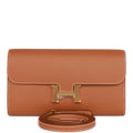 Hermes Constance Wallet To Go Gold Epsom Gold Hardware