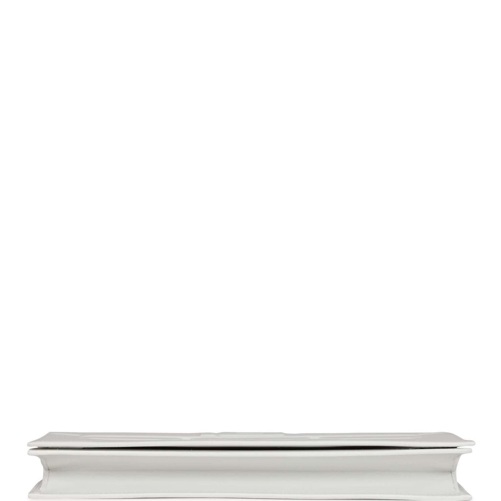 Hermes Shadow Kelly Cut New White Swift