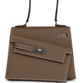 Hermes Kelly Sellier en Desordre 20 Etoupe Epsom Palladium Hardware