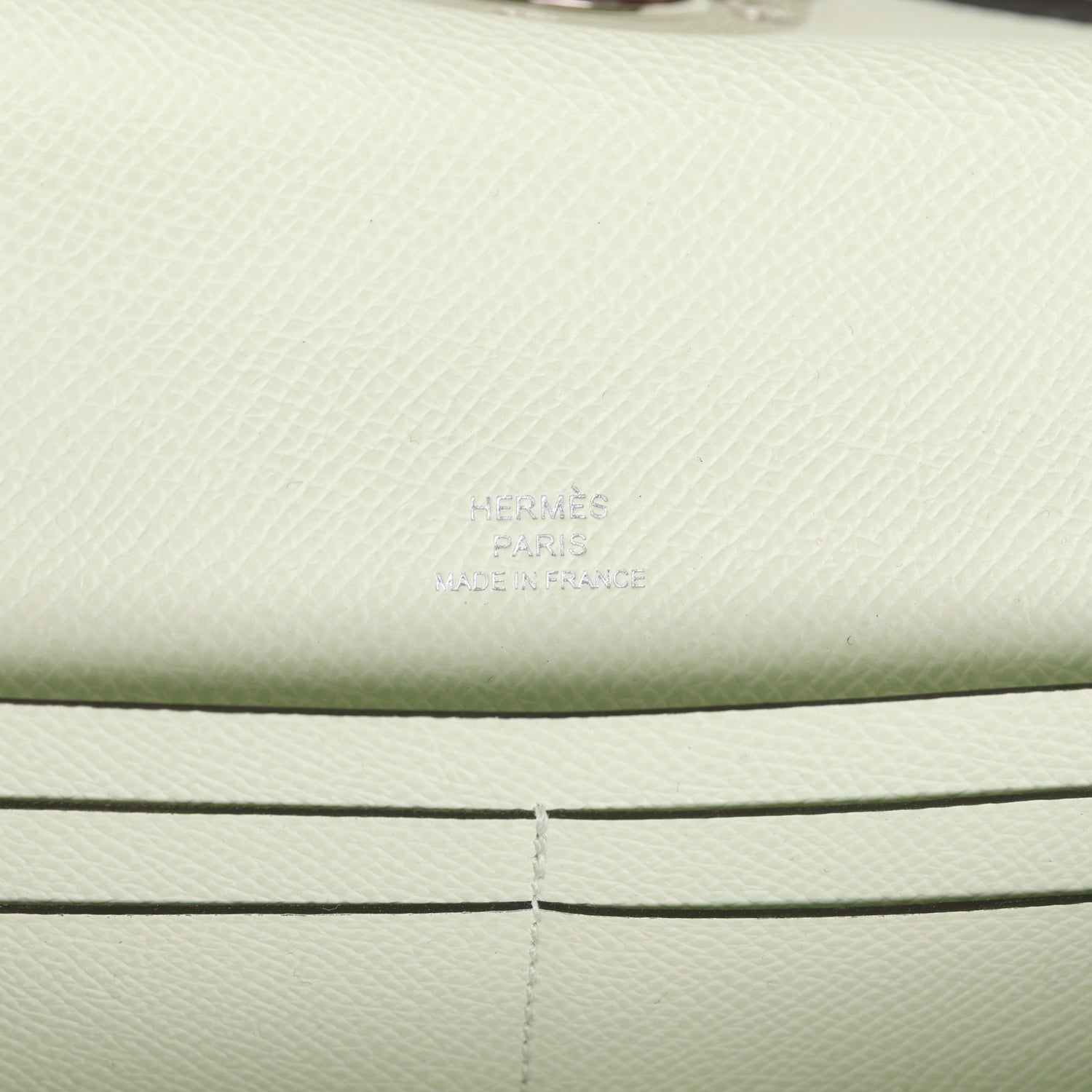 Hermes Chaine d'Ancre Wallet to Go Vert Fizz Epsom Palladium Hardware