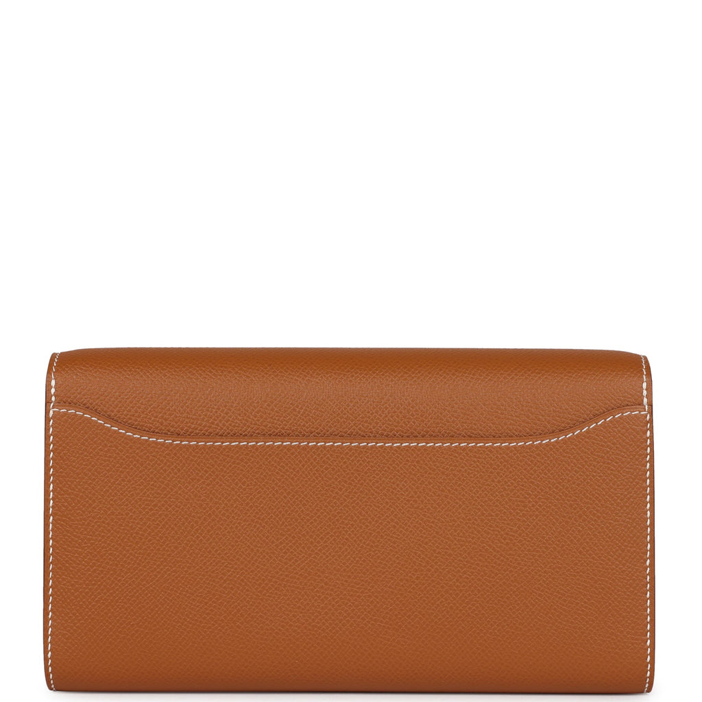 Hermes Constance Wallet To Go Gold Epsom Gold Hardware