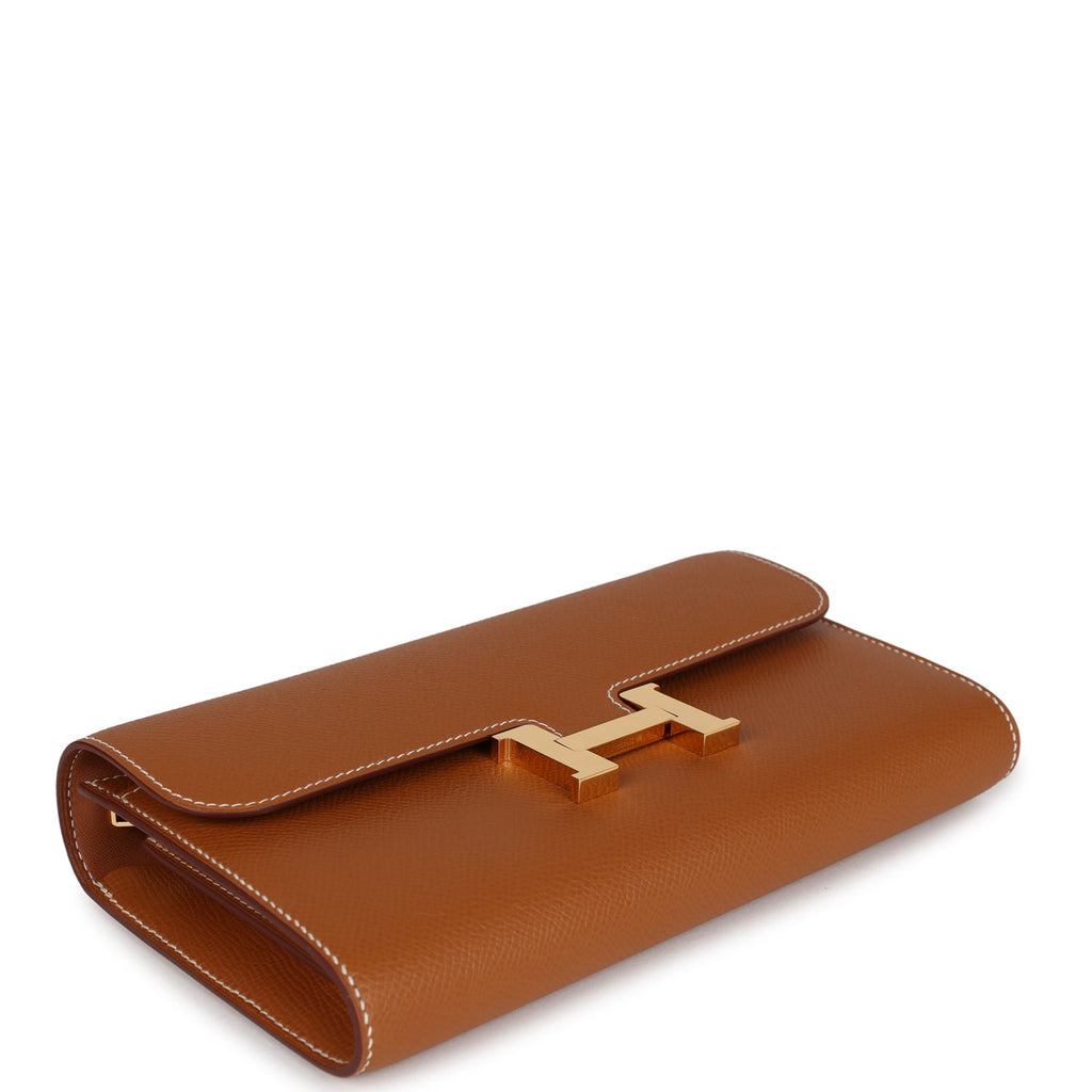Hermes Constance Wallet To Go Gold Epsom Gold Hardware