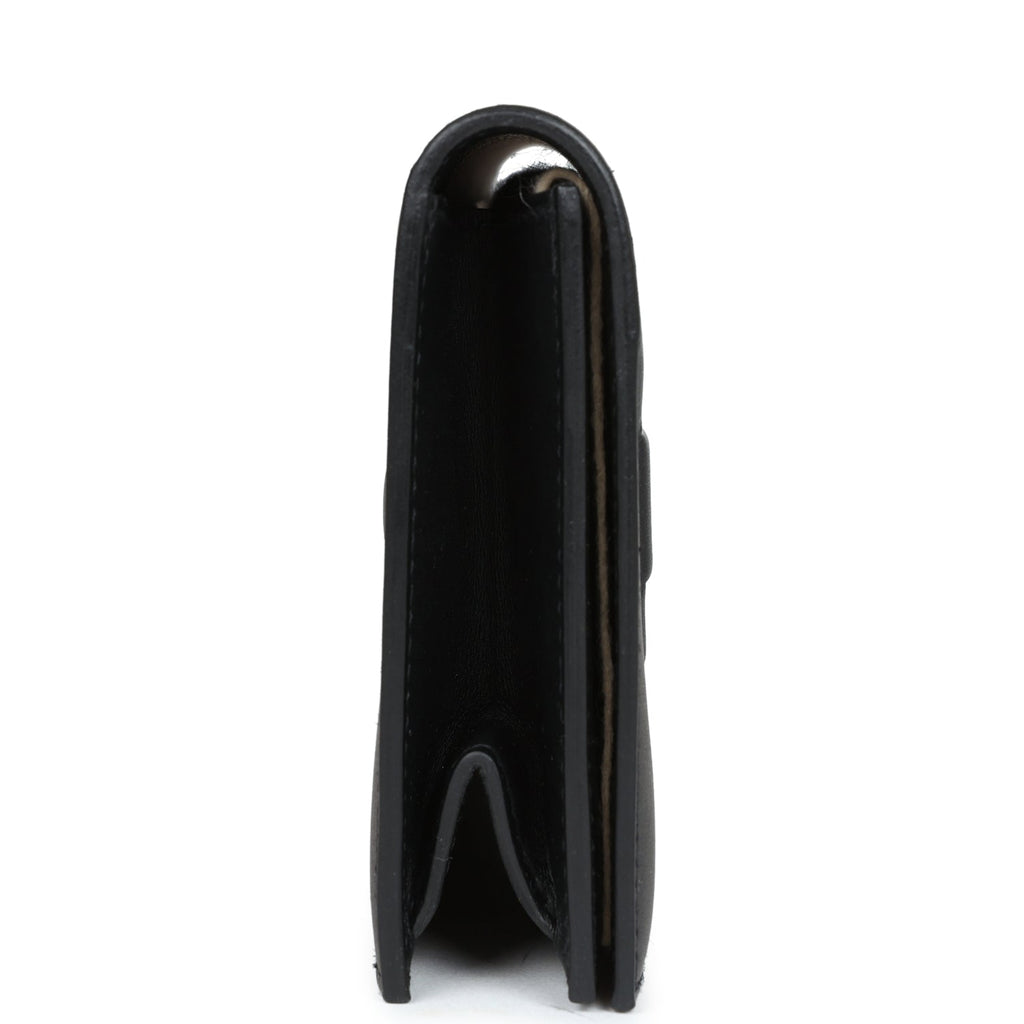 Hermes Shadow Kelly Cut Black Swift Calfskin