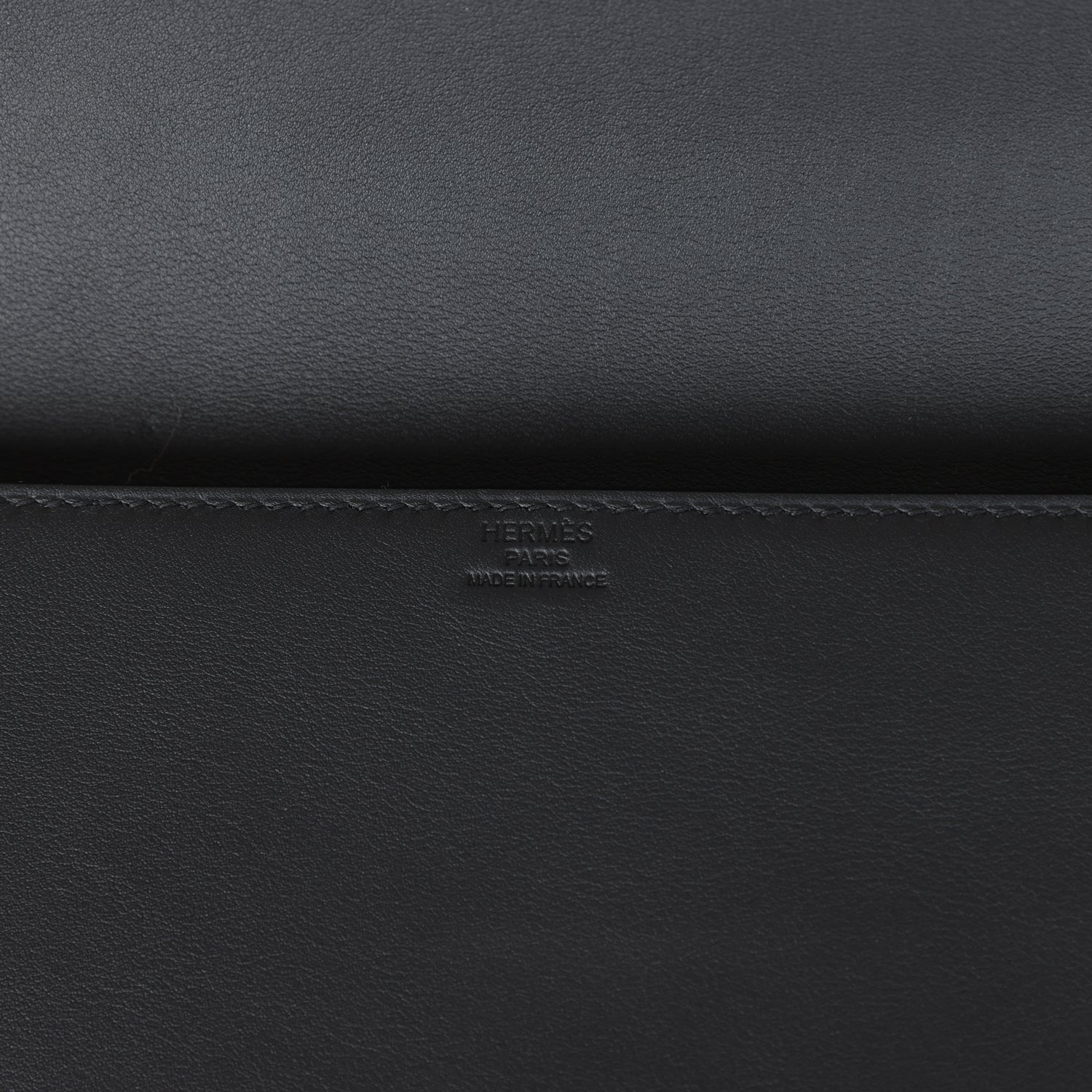 Hermes Shadow Kelly Cut Black Swift Calfskin