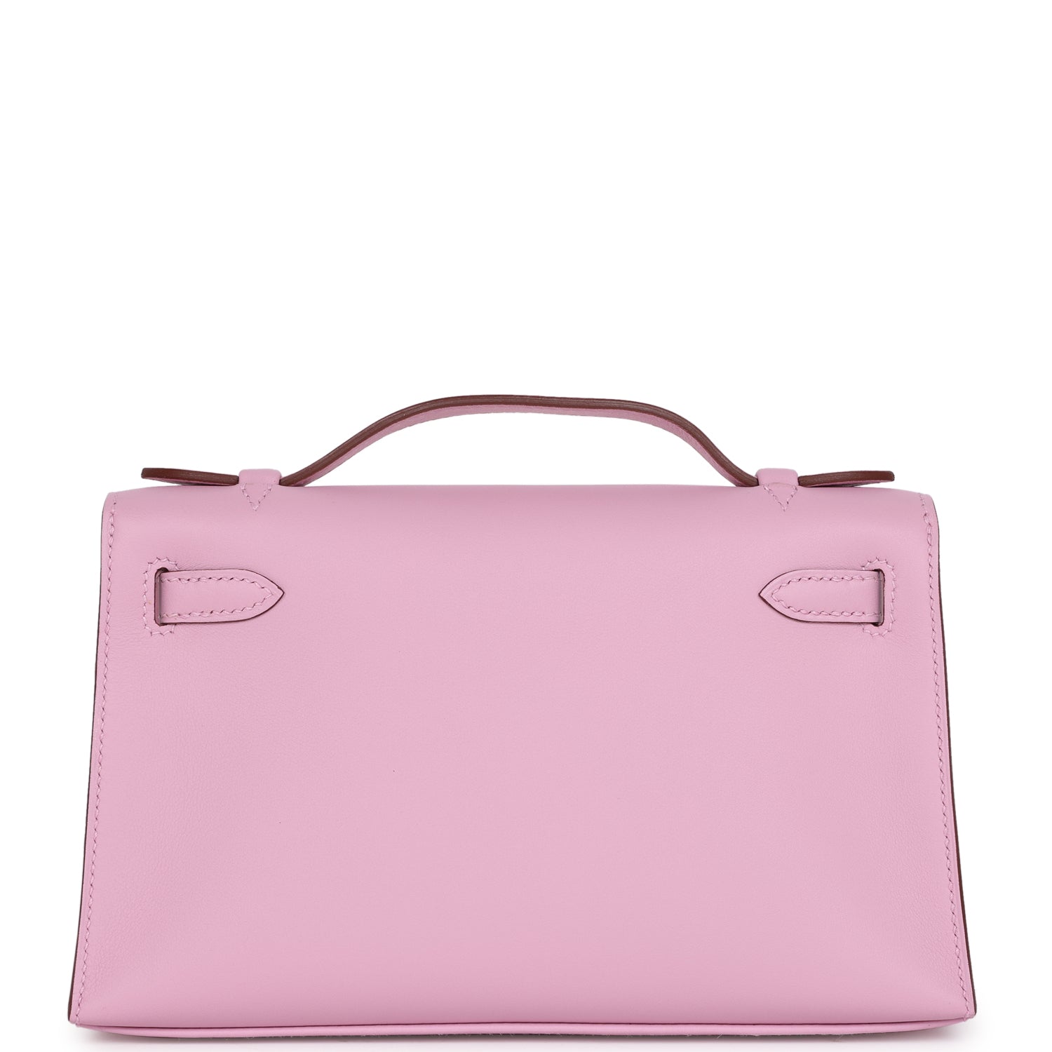 Hermes Kelly Pochette Mauve Sylvestre Swift Palladium Hardware