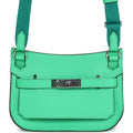 Hermes Mini Jypsiere Vert Comic Evercolor Palladium Hardware