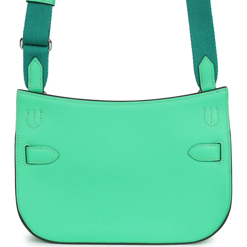 Hermes Mini Jypsiere Vert Comic Evercolor Palladium Hardware