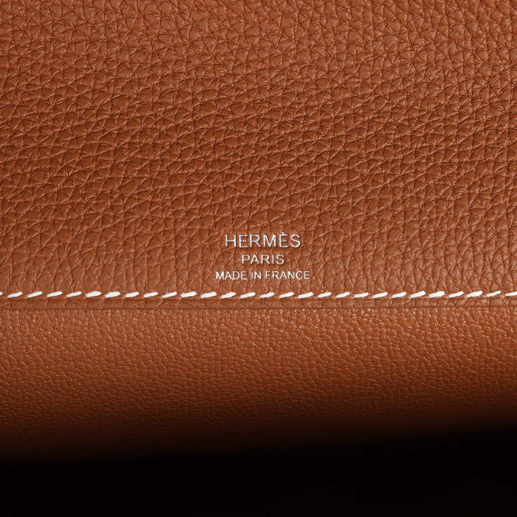Hermes Kelly Depeches 25 Gold Togo Palladium Hardware
