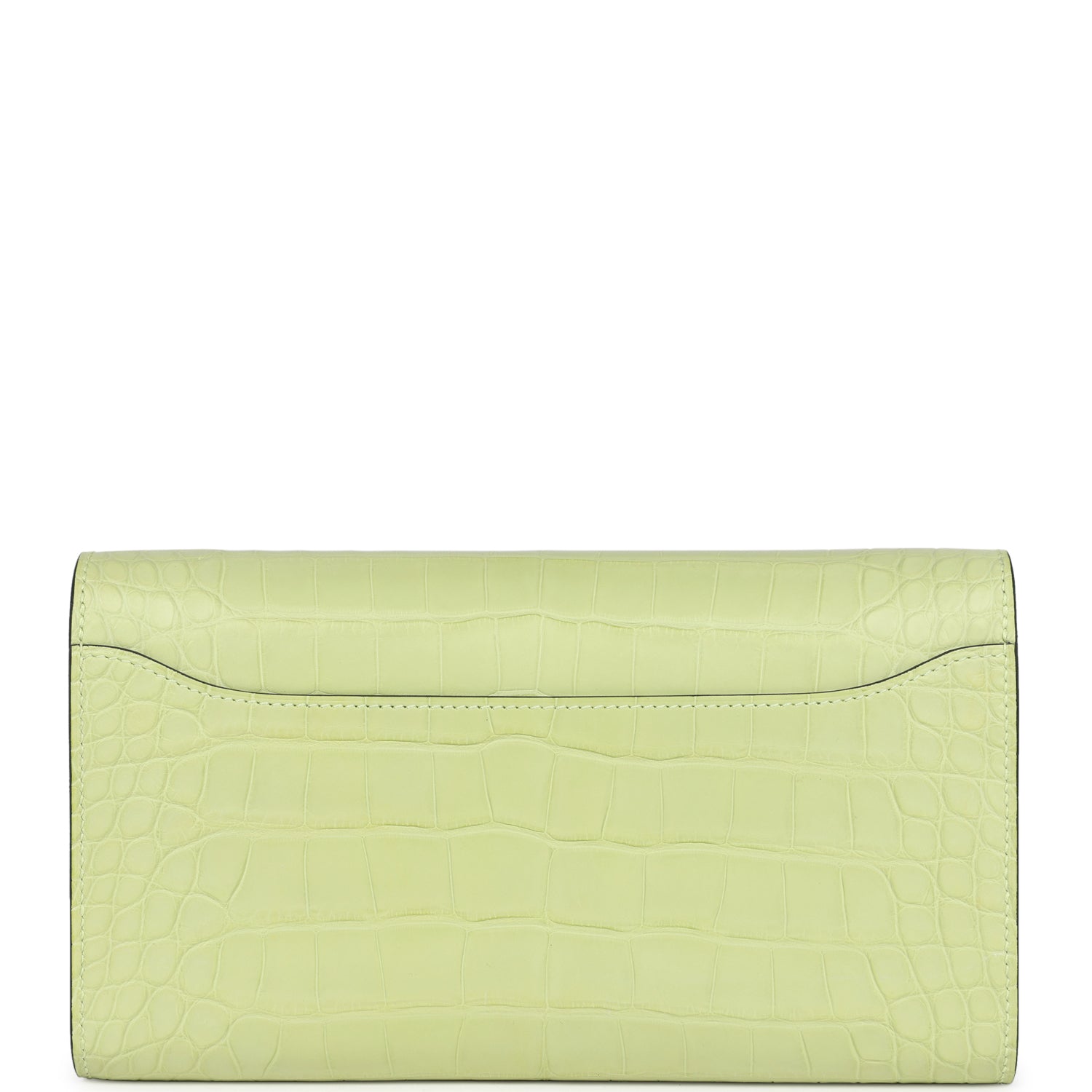 Hermes Constance Wallet To Go Jaune Bourgeon Matte Alligator Palladium Hardware