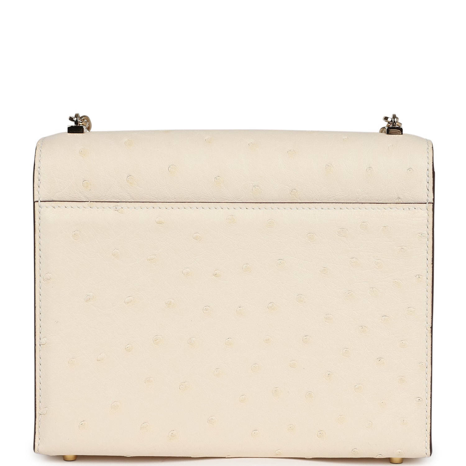 Hermes Mini Verrou Chaine Bag Nata Ostrich Permabrass Hardware