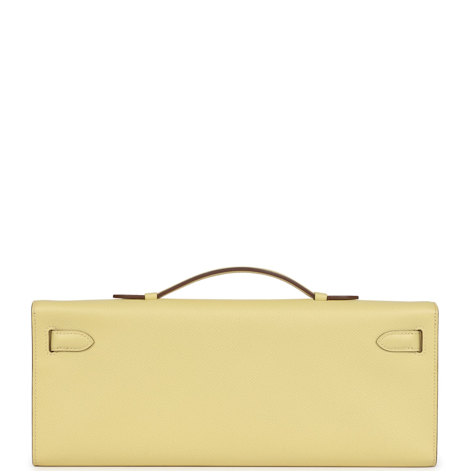 Hermes Kelly Cut Jaune Poussin Epsom Palladium Hardware
