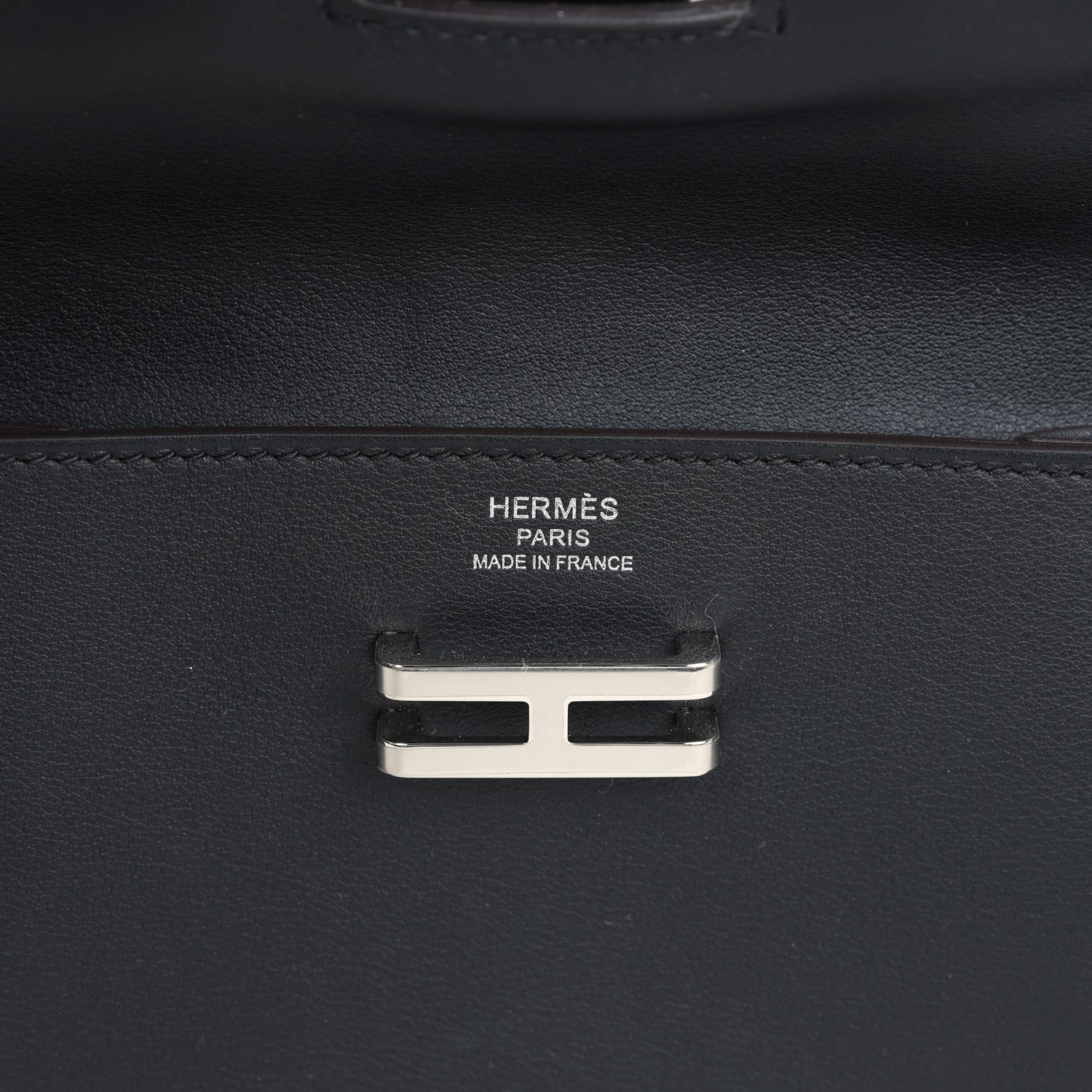 Hermes Elan Pocket Belt 24 Black Swift Palladium Hardware