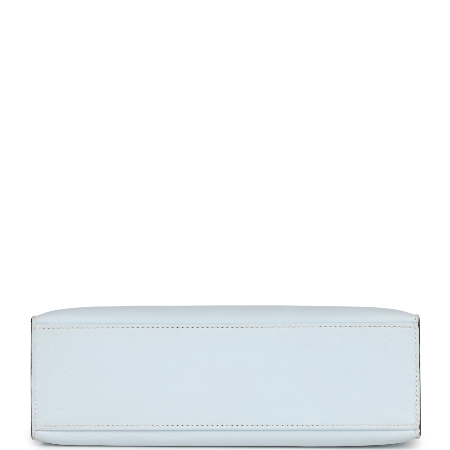 Hermes Kelly Pochette Bleu Brume Swift Palladium Hardware