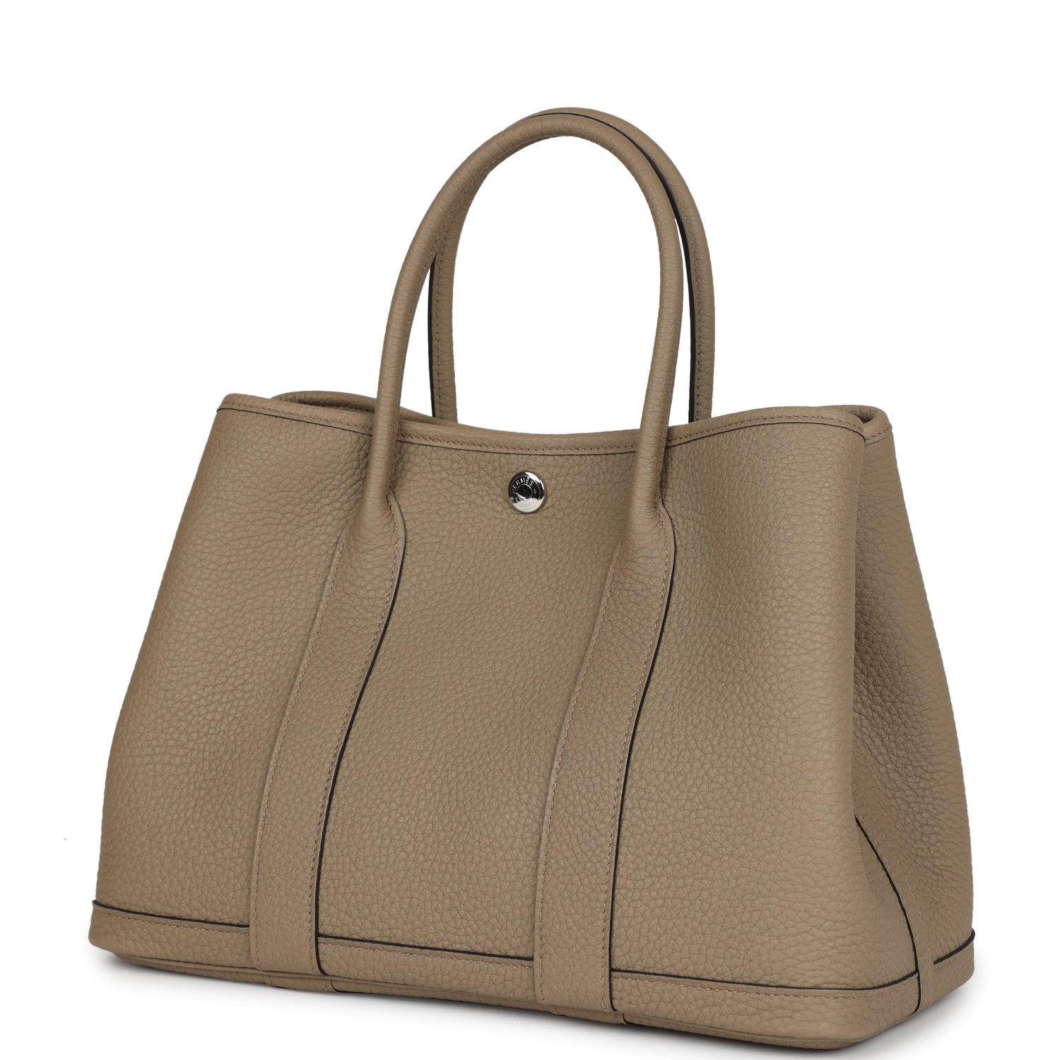 Hermes Garden Party 30 Beige Marfa Negonda Palladium Hardware