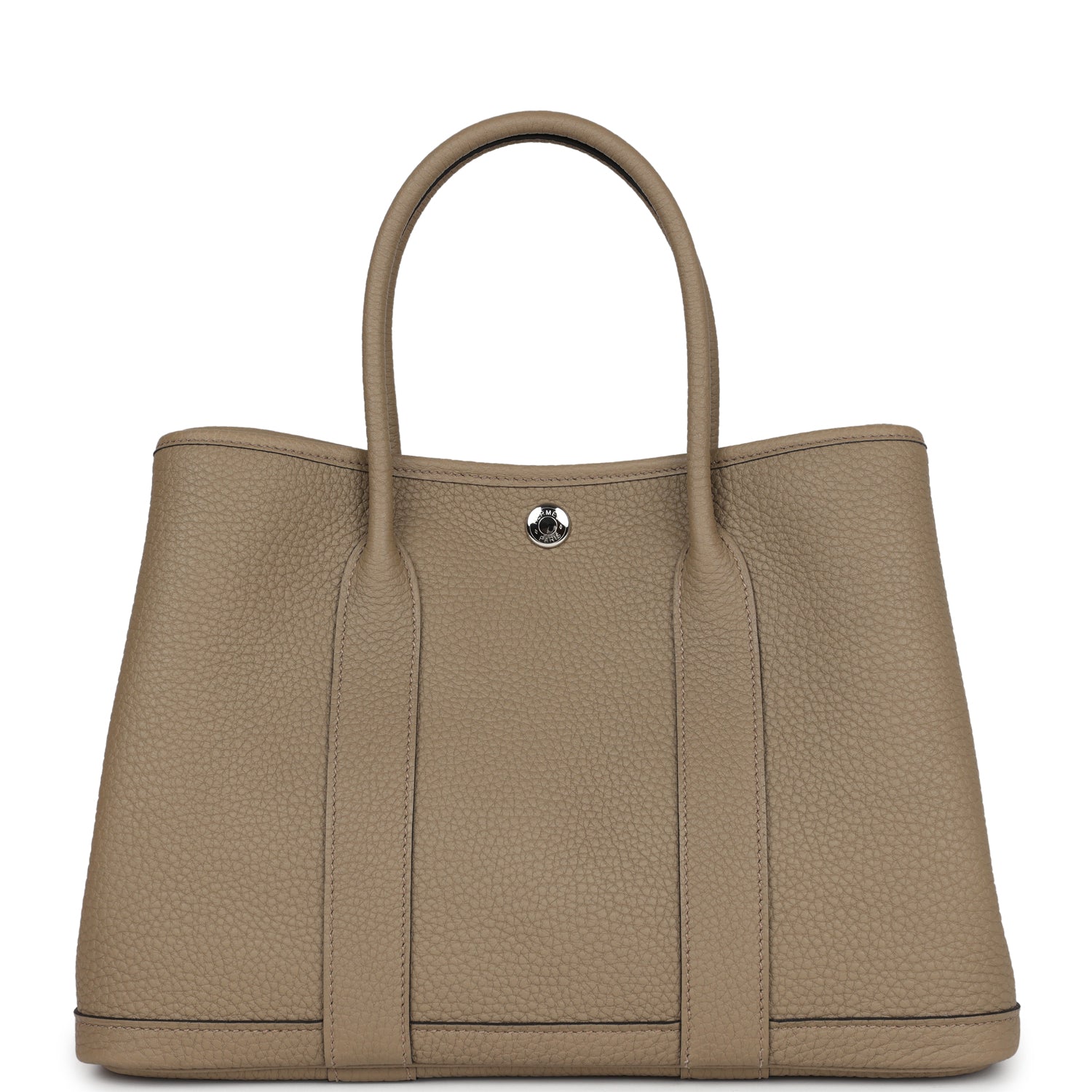 Hermes Garden Party 30 Beige Marfa Negonda Palladium Hardware