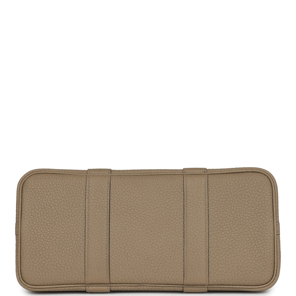 Hermes Garden Party 30 Beige Marfa Negonda Palladium Hardware
