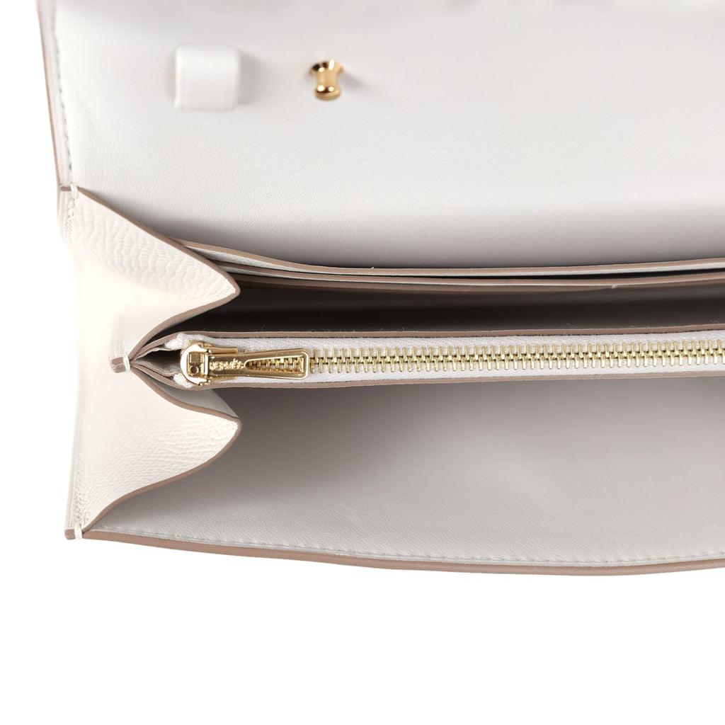 Hermes Constance To Go Wallet Gris Pale Epsom Gold Hardware