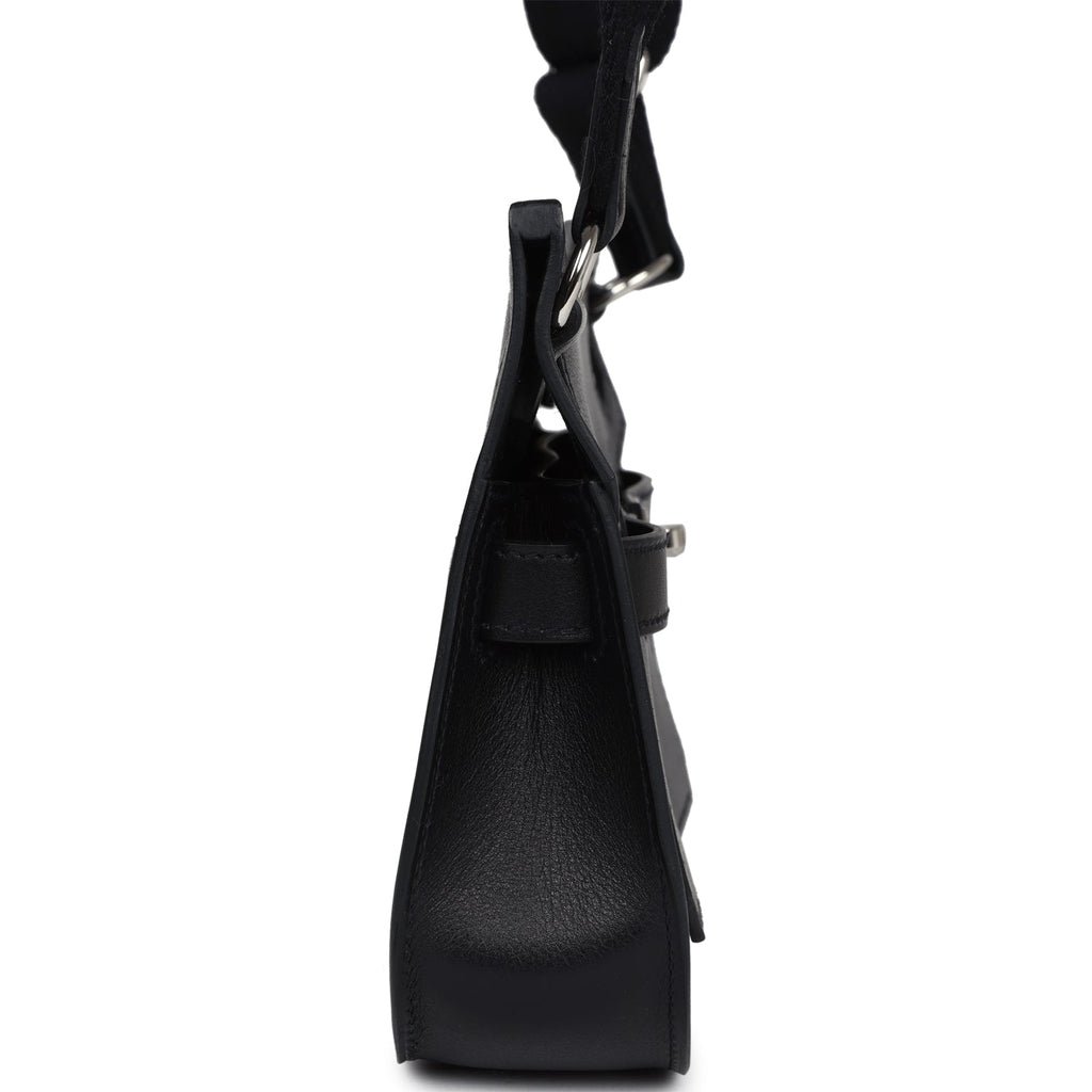 Hermes Jypsiere Mini Black Evercolor Palladium Hardware