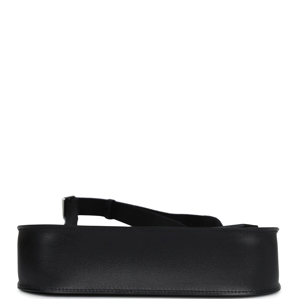 Hermes Jypsiere Mini Black Evercolor Palladium Hardware