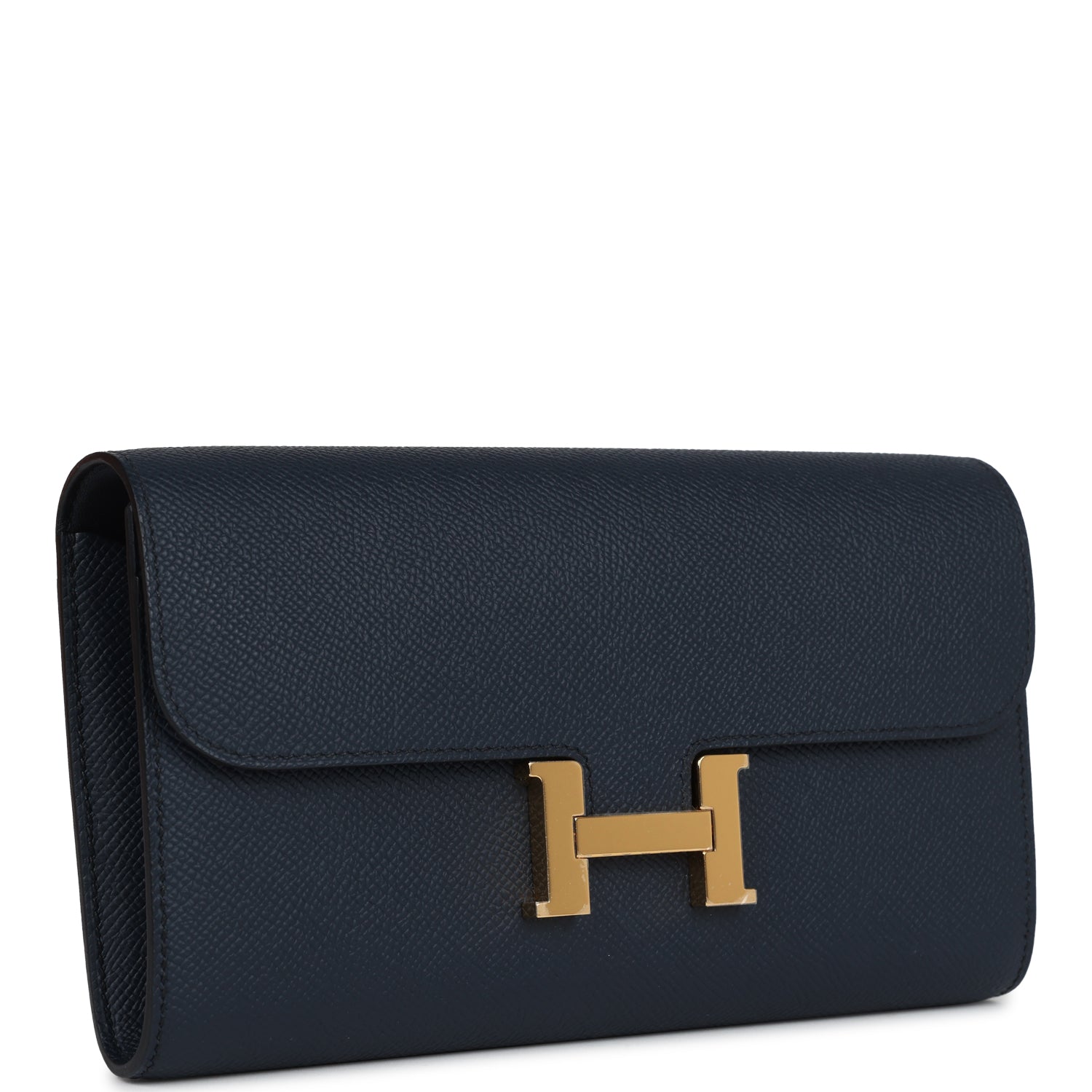 New Hermes Constance To Go Wallet Bleu Indigo Epsom Gold Hardware