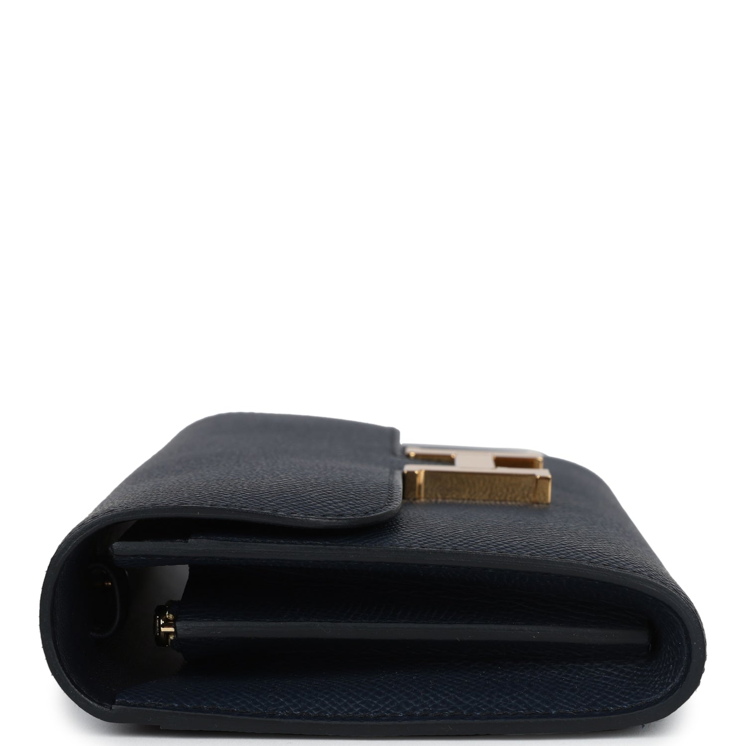New Hermes Constance To Go Wallet Bleu Indigo Epsom Gold Hardware