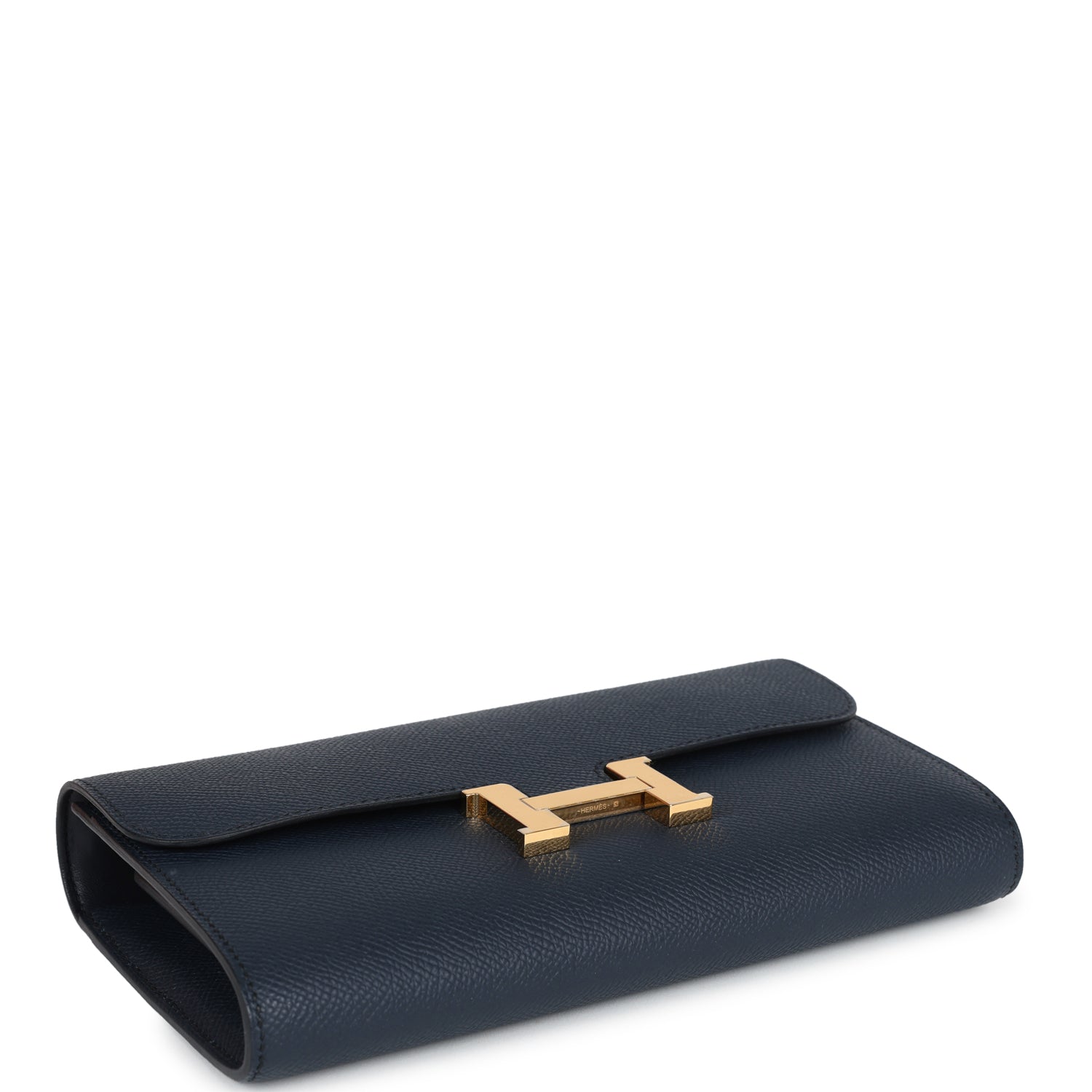 New Hermes Constance To Go Wallet Bleu Indigo Epsom Gold Hardware