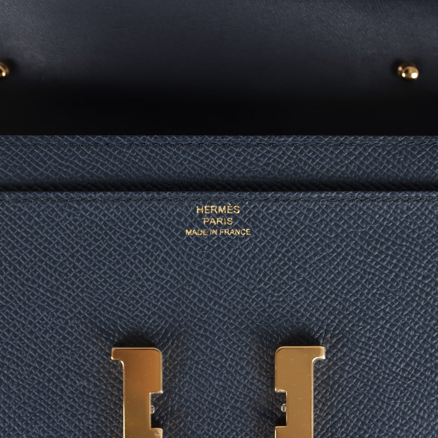 New Hermes Constance To Go Wallet Bleu Indigo Epsom Gold Hardware
