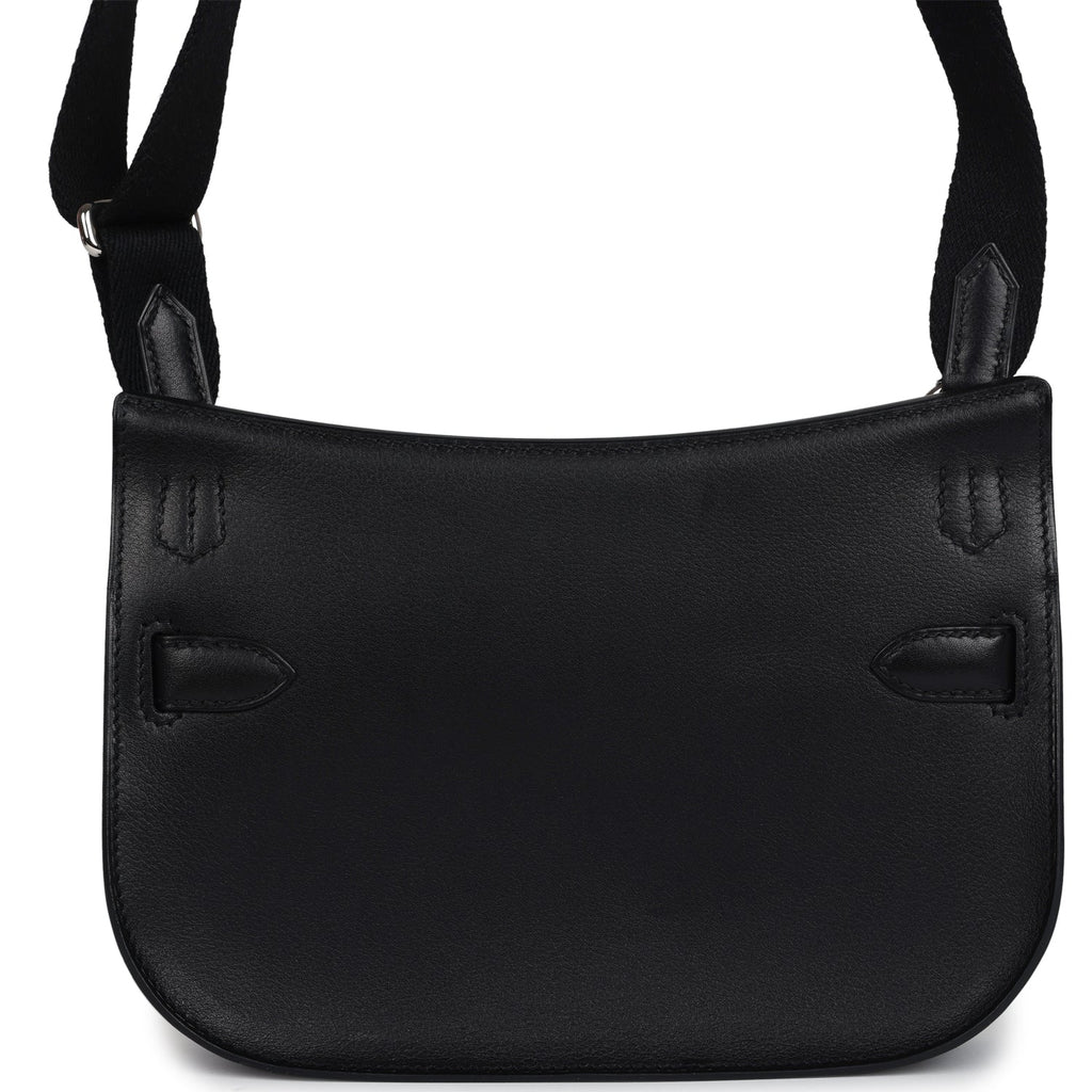 Hermes Jypsiere Mini Black Evergrain Palladium Hardware