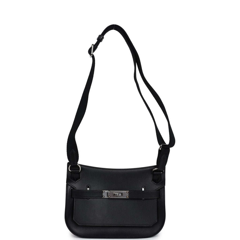 Hermes Jypsiere Mini Black Evergrain Palladium Hardware