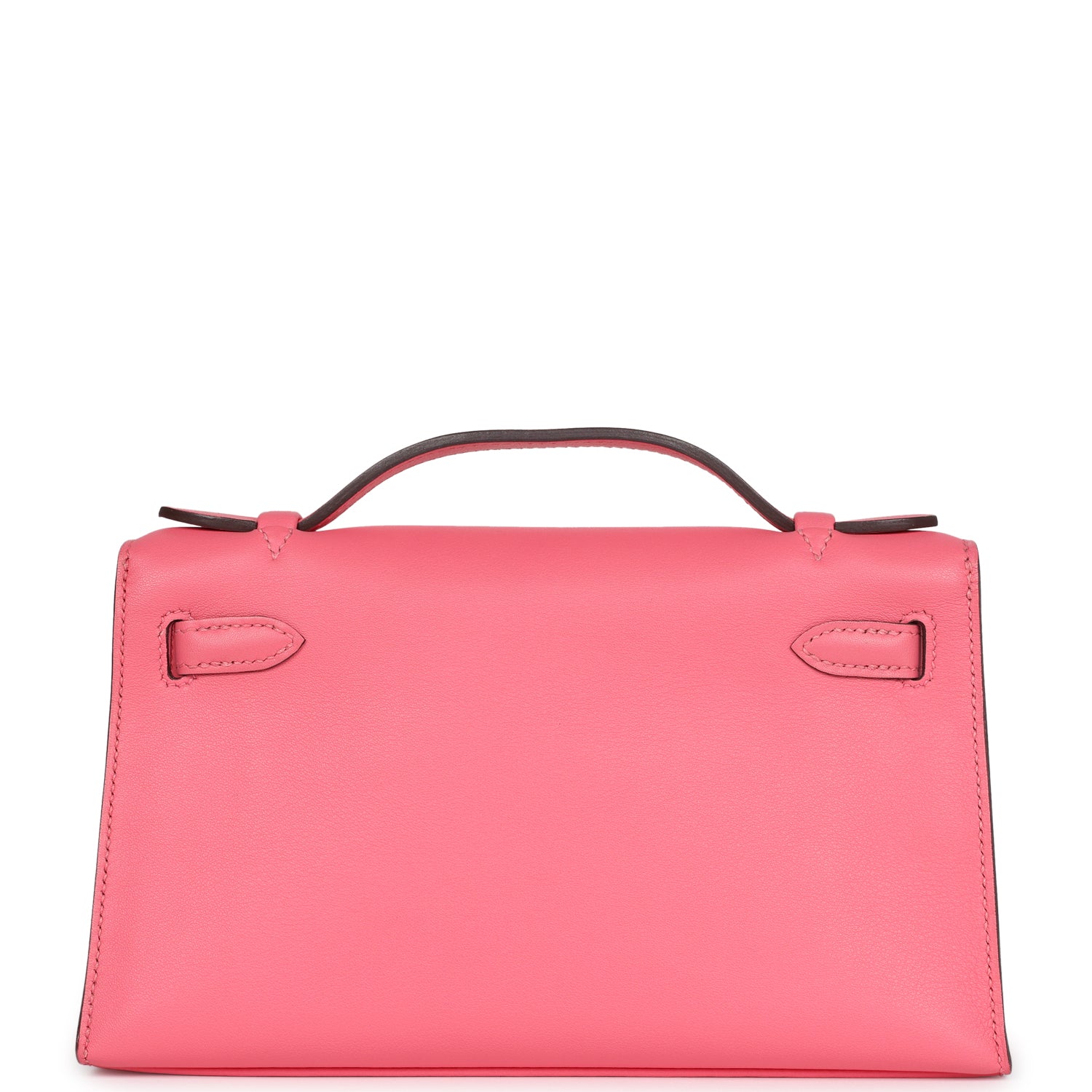 New Hermes Kelly Pochette Rose Azalee Swift Gold Hardware