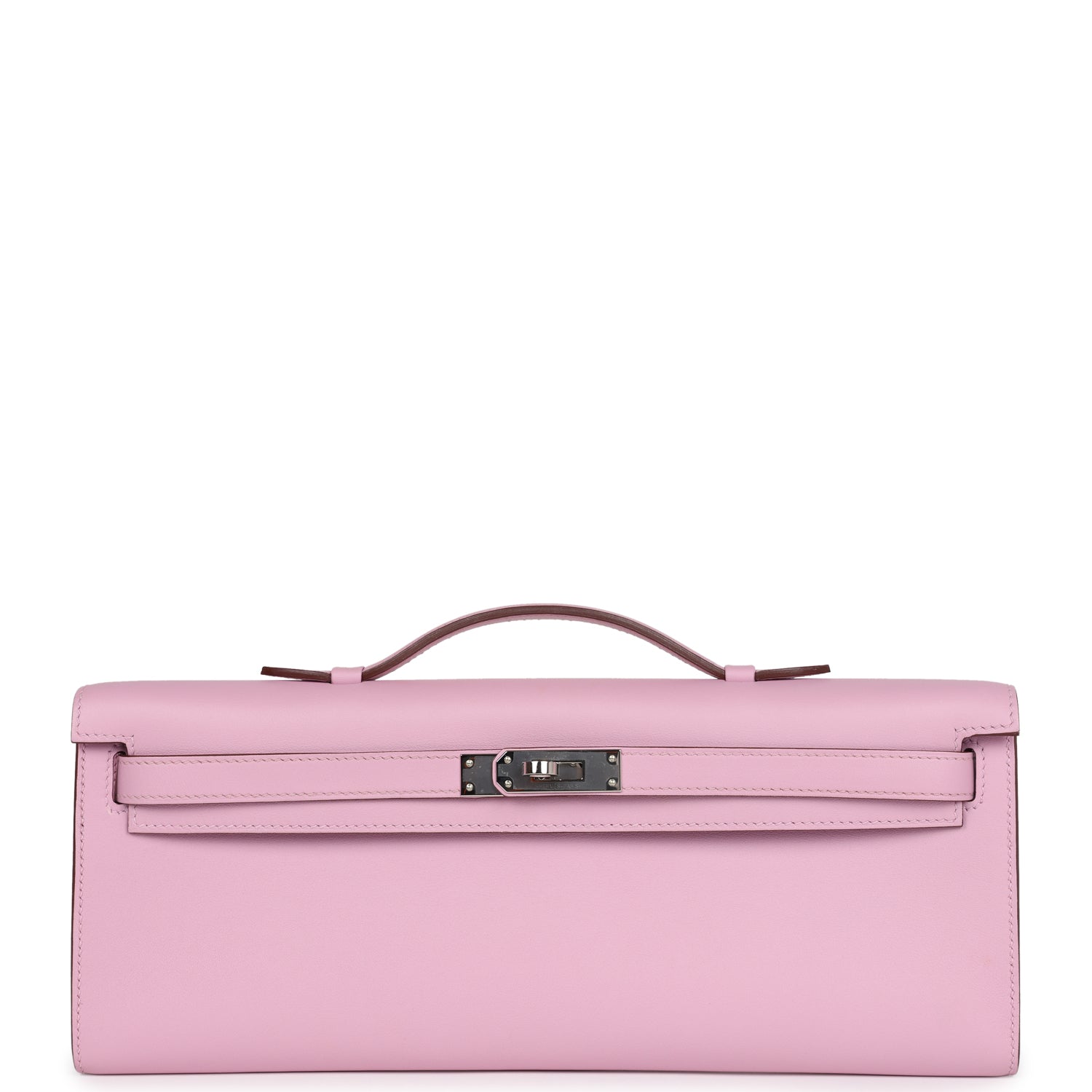 New Hermes Kelly Cut Mauve Sylvestre Swift Palladium Hardware