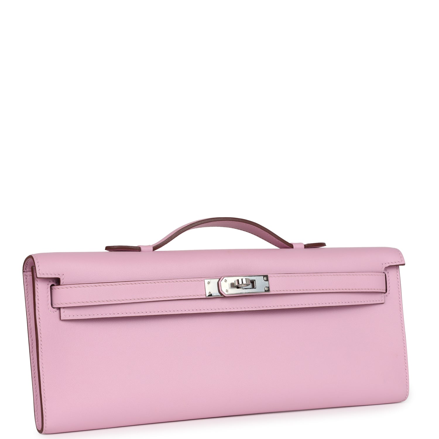New Hermes Kelly Cut Mauve Sylvestre Swift Palladium Hardware