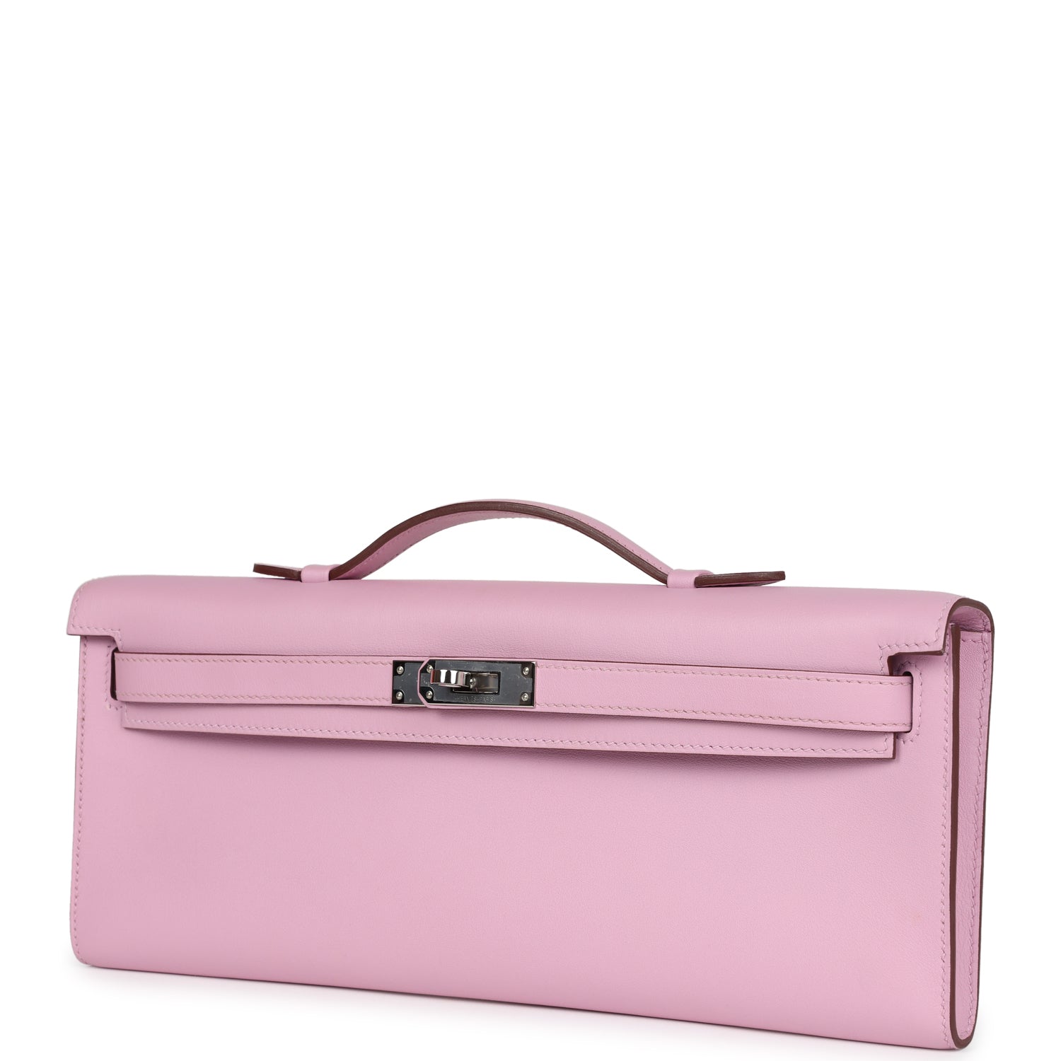 New Hermes Kelly Cut Mauve Sylvestre Swift Palladium Hardware