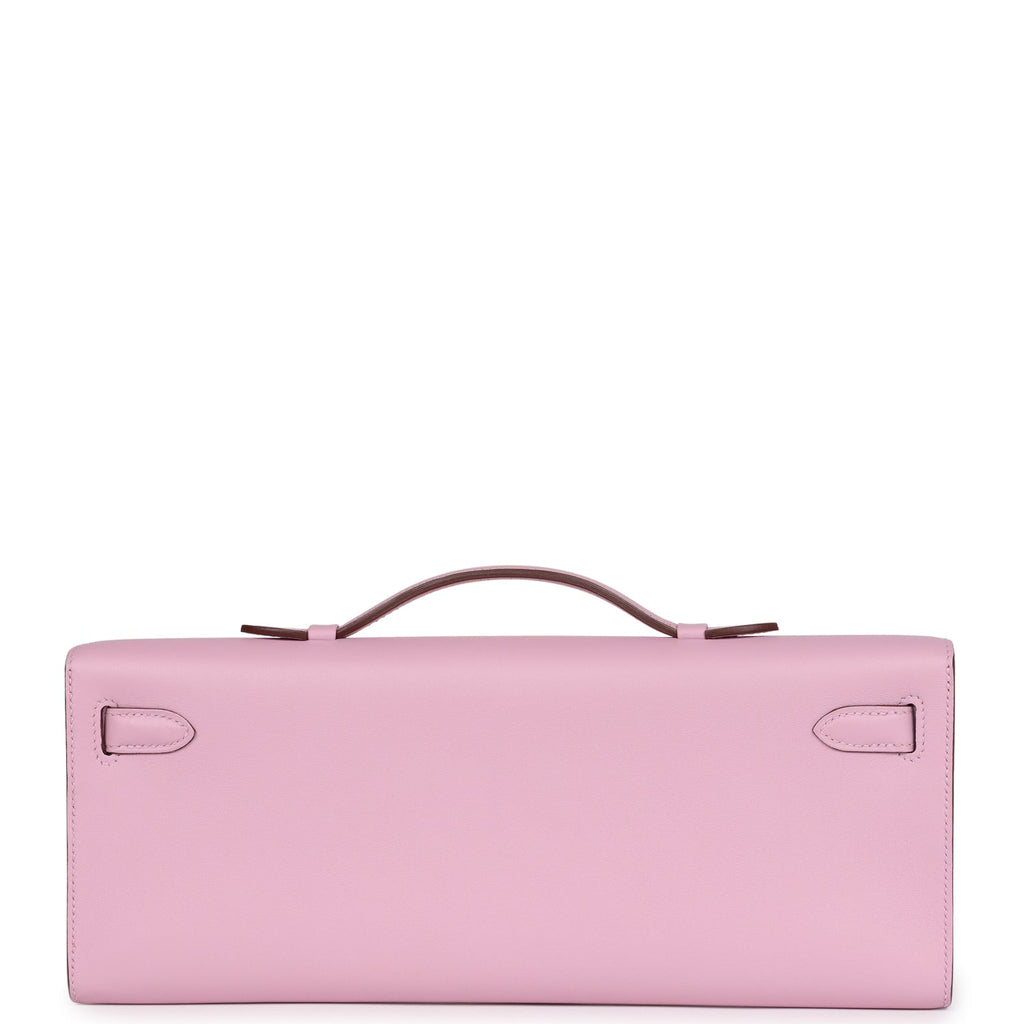 New Hermes Kelly Cut Mauve Sylvestre Swift Palladium Hardware