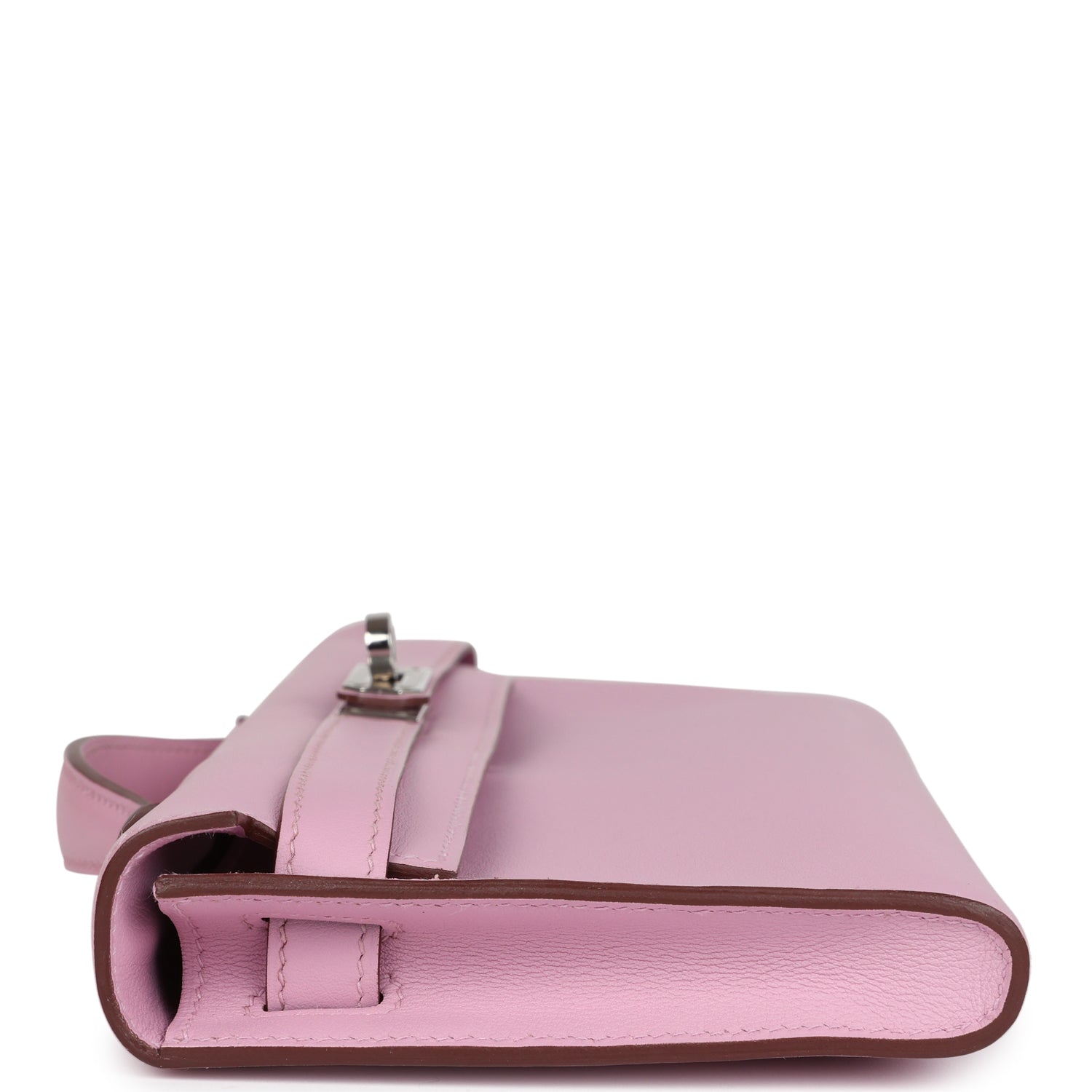 New Hermes Kelly Cut Mauve Sylvestre Swift Palladium Hardware
