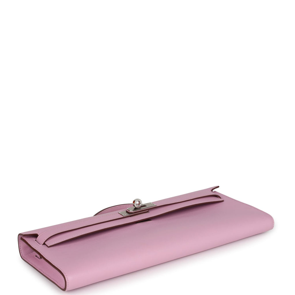New Hermes Kelly Cut Mauve Sylvestre Swift Palladium Hardware