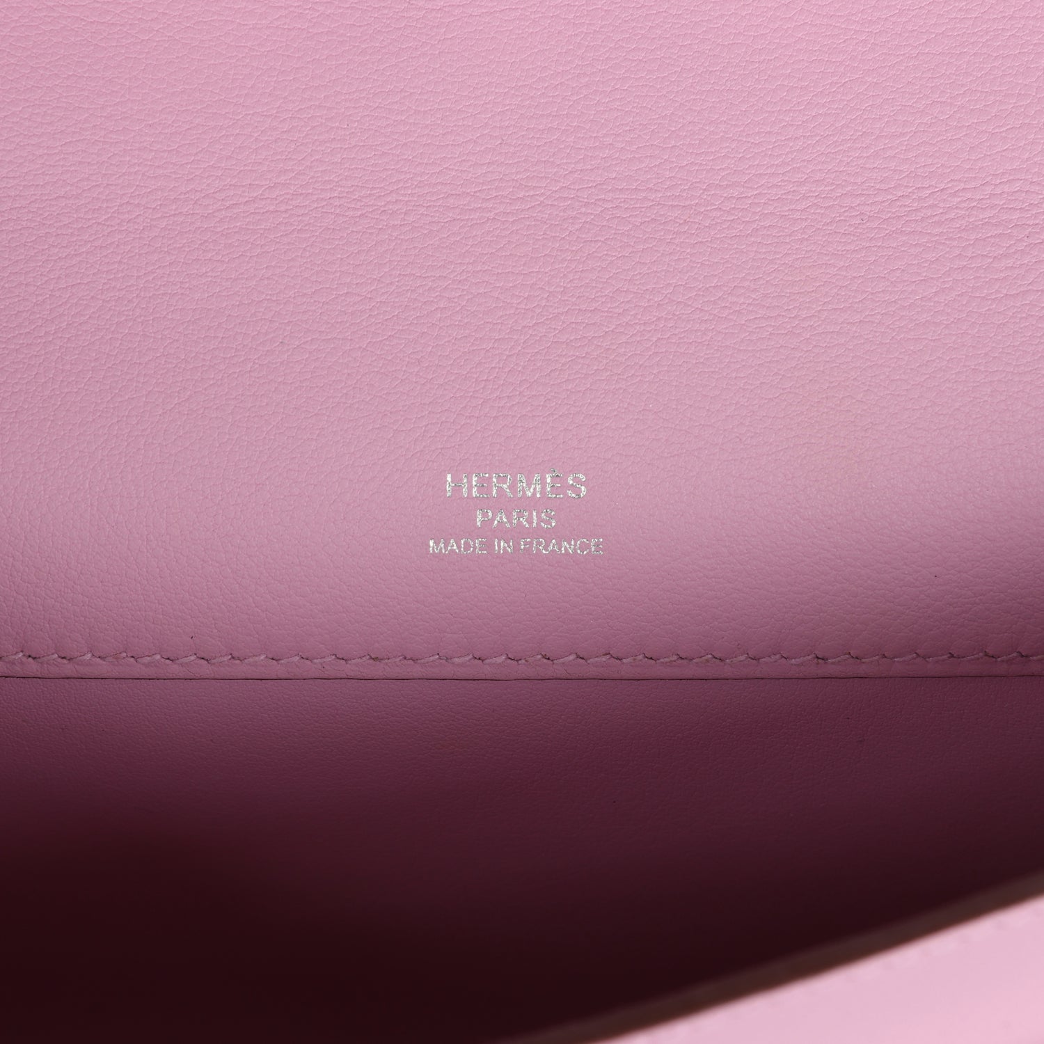 New Hermes Kelly Cut Mauve Sylvestre Swift Palladium Hardware
