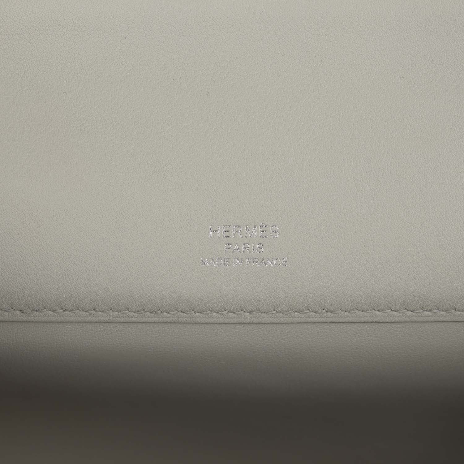 Hermes Kelly Cut Gris Perle Swift Palladium Hardware
