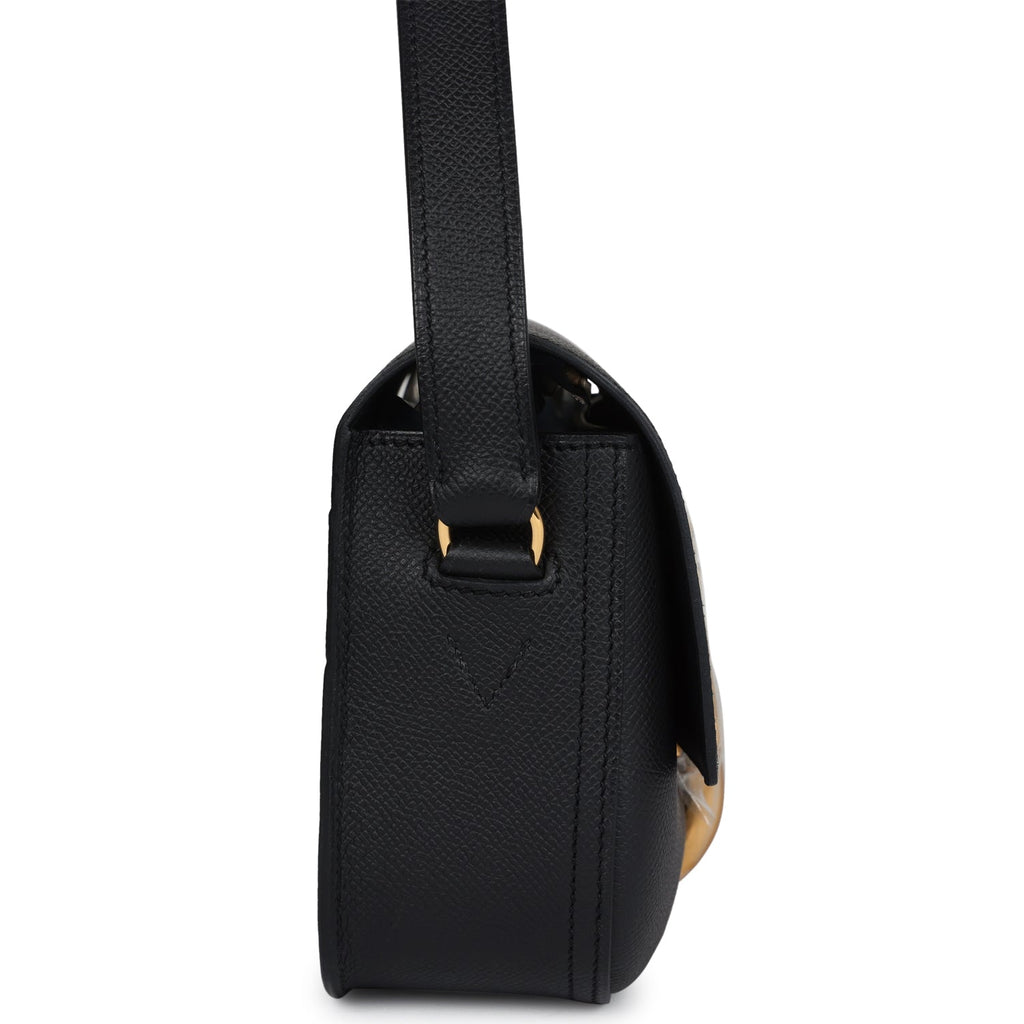 Hermes Della Cavalleria Elan Black Epsom Gold Hardware