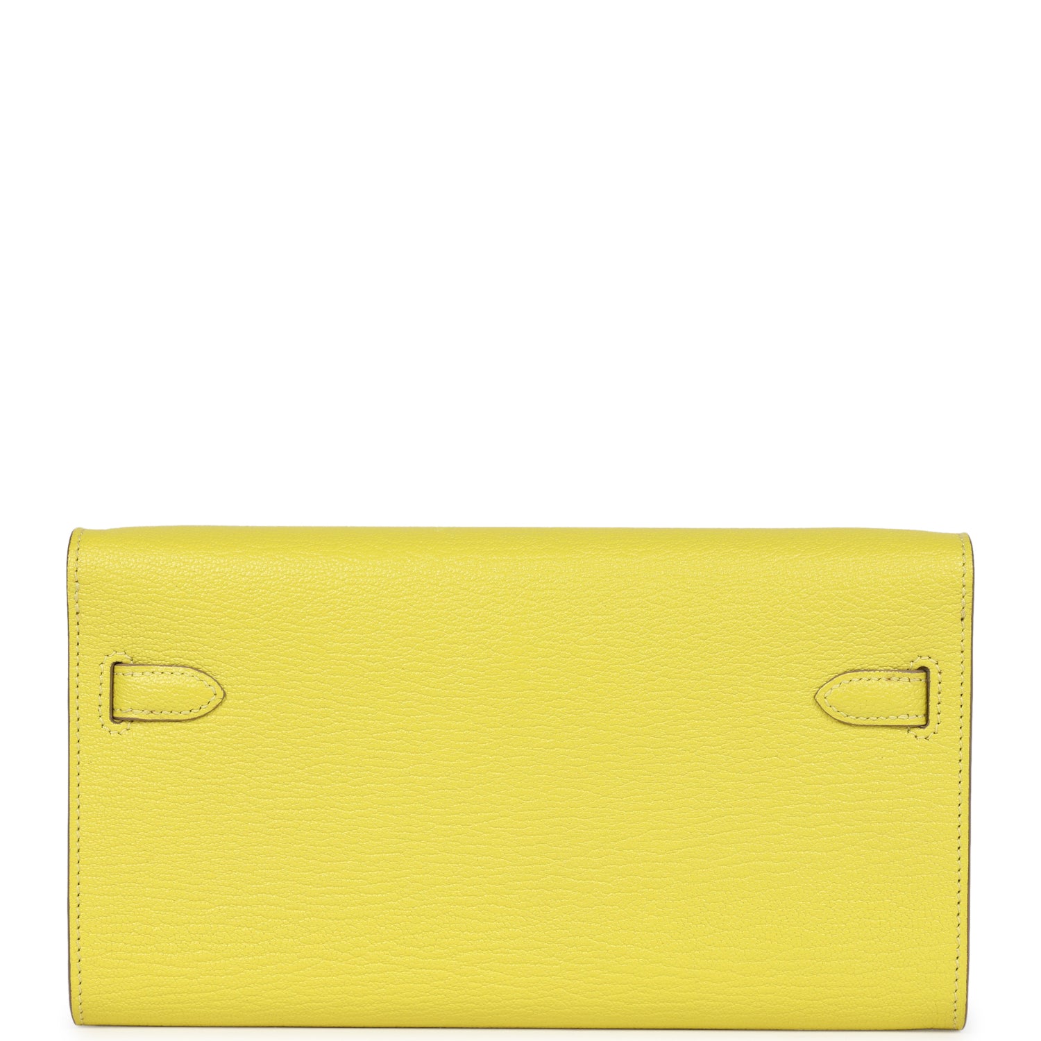Hermes Kelly Wallet To Go Lime Chevre Palladium Hardware