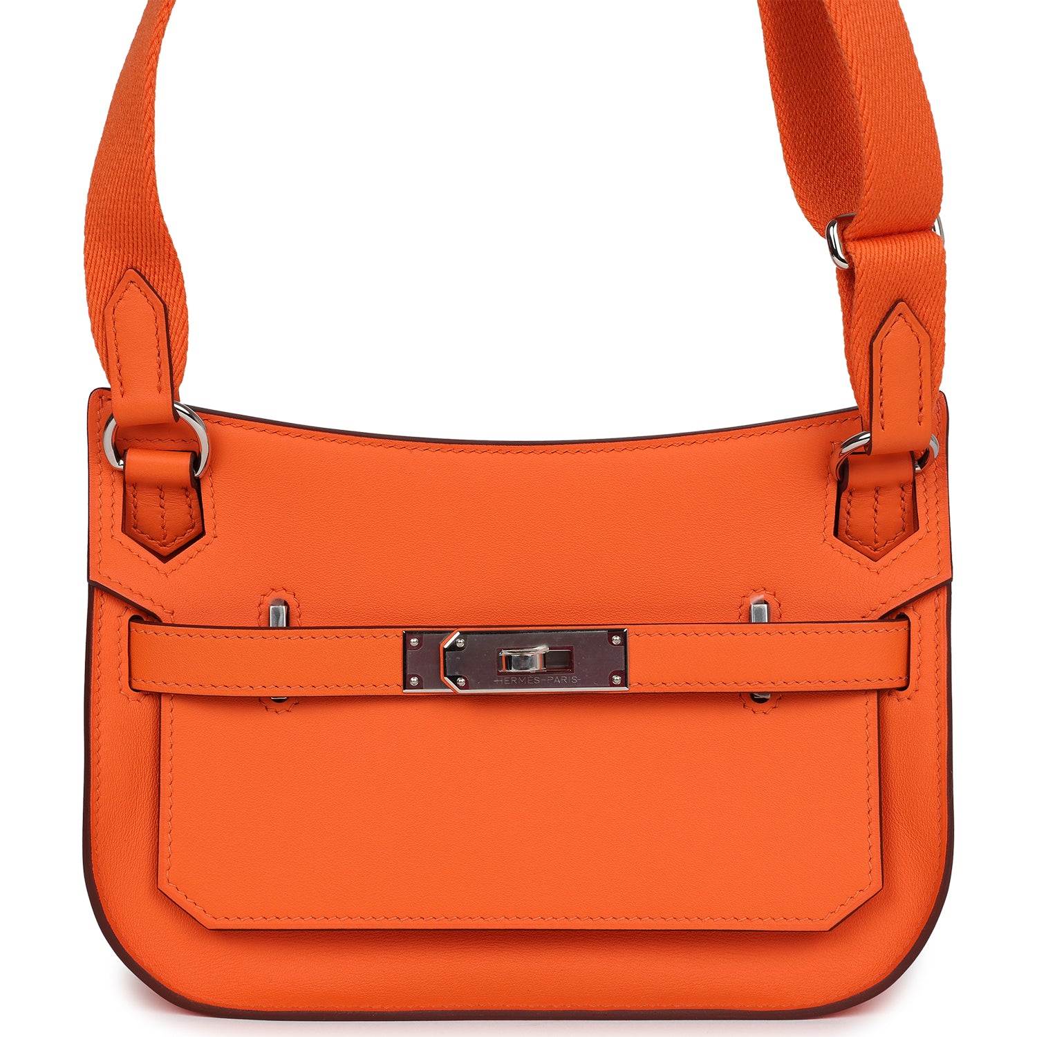 Hermes Jypsiere Mini Orange Minium Swift Palladium Hardware