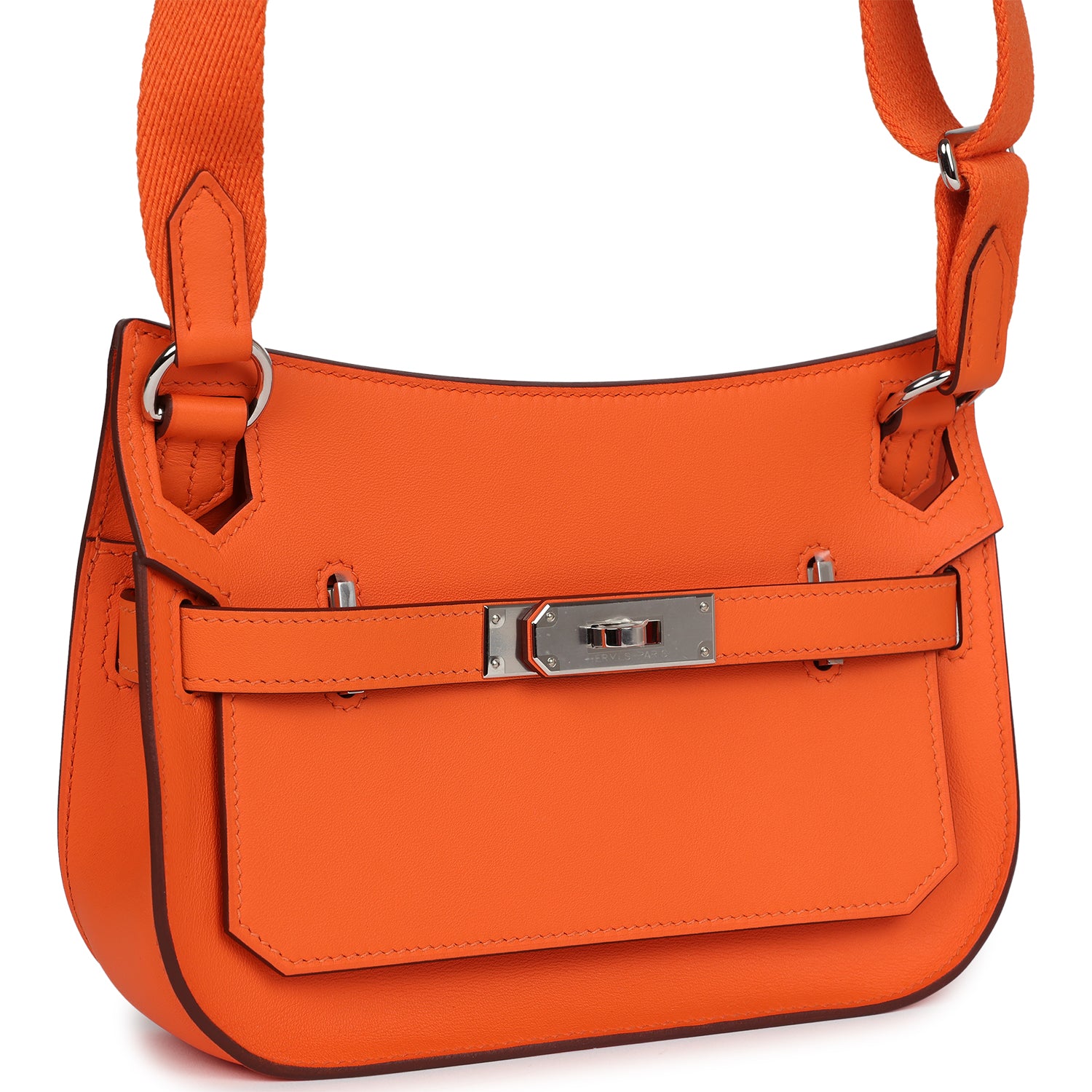 Hermes Jypsiere Mini Orange Minium Swift Palladium Hardware
