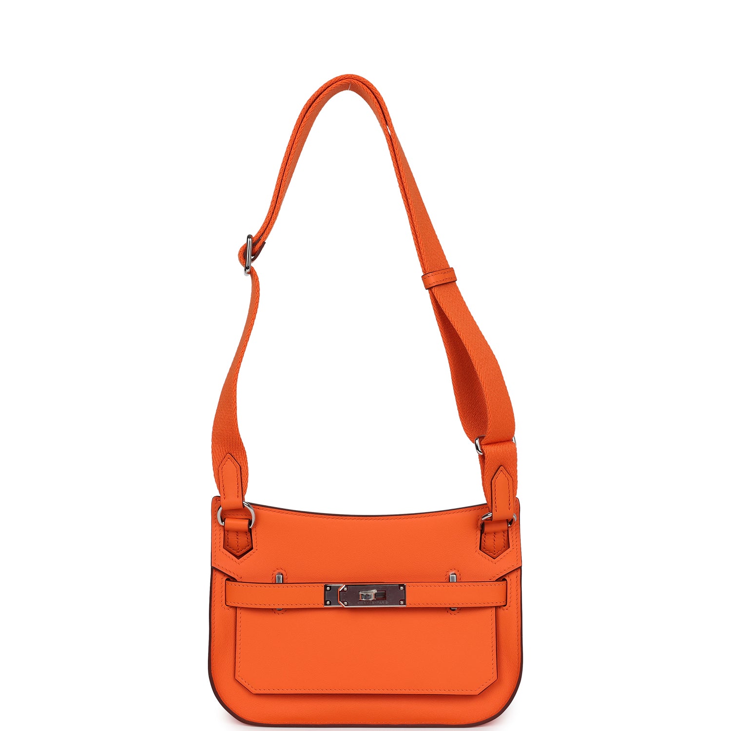 Hermes Jypsiere Mini Orange Minium Swift Palladium Hardware